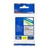 Brother TZe-M951 Pea-Touch Laminating Tape, Width 0.9 inches (24 mm) (Black Letter/Silver/Matted) view 1