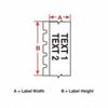 Brady 113144 GlobalMark 100' Length x 2.25" Width, B-595 Vinyl, Gray Indoor/Outdoor Tape view 2