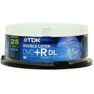 TDK 8x DVD+R Double Layer Media