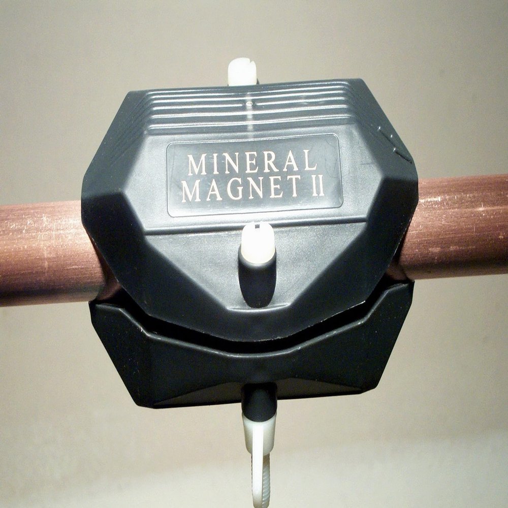 Mineral Magnet II Magnetic Water Conditioner and Softener - Salt-Free Water Descaler for Hard Water Treatment - Eco-Friendly & Easy Install for Homes, Condos and Apartments. USA Designed and owned.