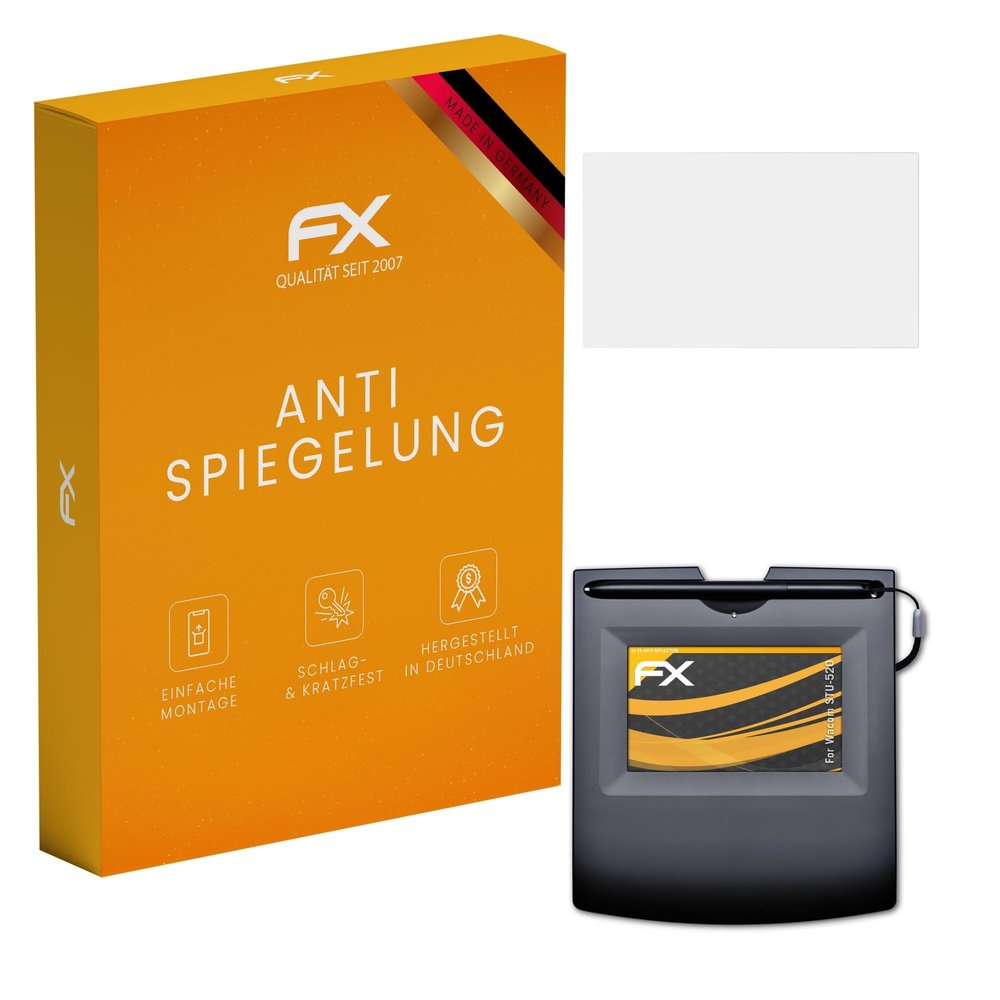 atFoliX Screen Protector compatible with Wacom STU-520 Screen Protection Film, anti-reflective and shock-absorbing FX Protector Film (2X)