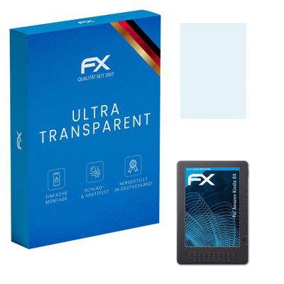 atFoliX Screen Protection Film compatible with Amazn Kindl DX Screen Protector, ultra-clear FX Protective Film (2X)