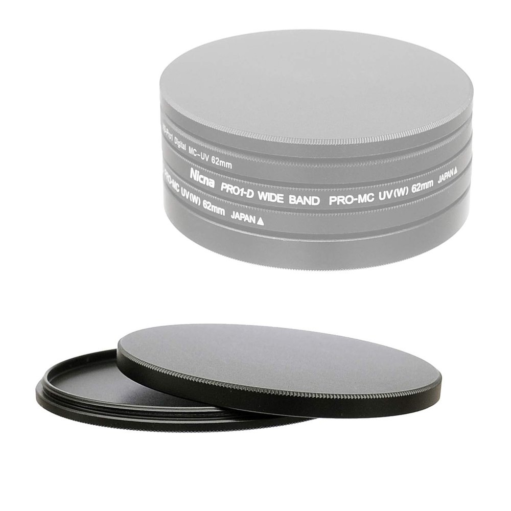 Fotasy 52mm Metal Filter Stack Caps, Filter Protective Storage 52 mm, Aluminum Alloy, Slim Stack fits 52mm UV CPL Fader ND Filter