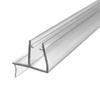 Universal Clear Shower Door Bottom Sweep with Drip Rail for 3/16" and 1/4" Glass - 35 in Long view 1