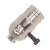 Satco 81017-1/8 IPS Cap Nickel Hi-Low Turn Knob Socket (80-1017) view 1