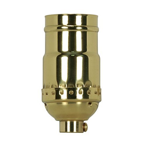 3 Way (2 Circuit) Keyless Socket - Polished Brass