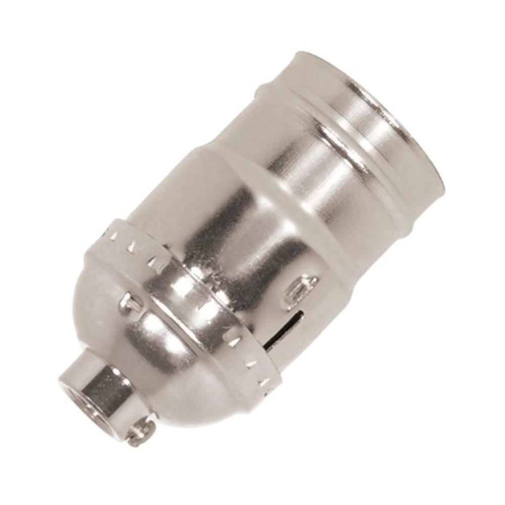 Satco 81021-1/8 IPS Cap Nickel 3 Way 2 Circuit Keyless Socket (80-1021)