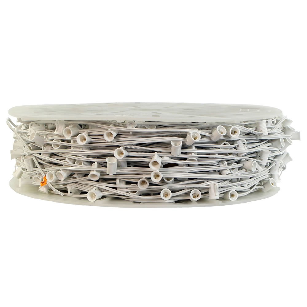 Vickerman V471945 C7 SPT1 18 Gauge Socket with 12" Spacing, White