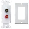 1 Pair Sound System Plates Binding Post in White view 1