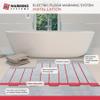 Warming Systems - 30 Sqft Electric Radiant Floor Heating Cable Kit 120V Heated Tile Floor System with UWG5 Programmable Thermostat, Sensor, Installation Monitor & 25 Year Warranty, Made in the USA view 3