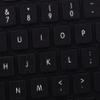 Apple English Non-Transparent Keyboard Stickers ON Black Background for Laptop view 3