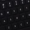 Apple English Non-Transparent Keyboard Stickers ON Black Background for Laptop view 4