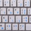 APPLE ENGLISH  POLISH NON-TRANSPARENT KEYBOARD DECALS ON WHITE BACKGROUND FOR LAPTOP, DESKTOP AND NOTEBOOK view 3