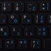4Keyboard English  Polish Non-Transparent Keyboard Stickers ON Black Background are Compatible with Apple view 1