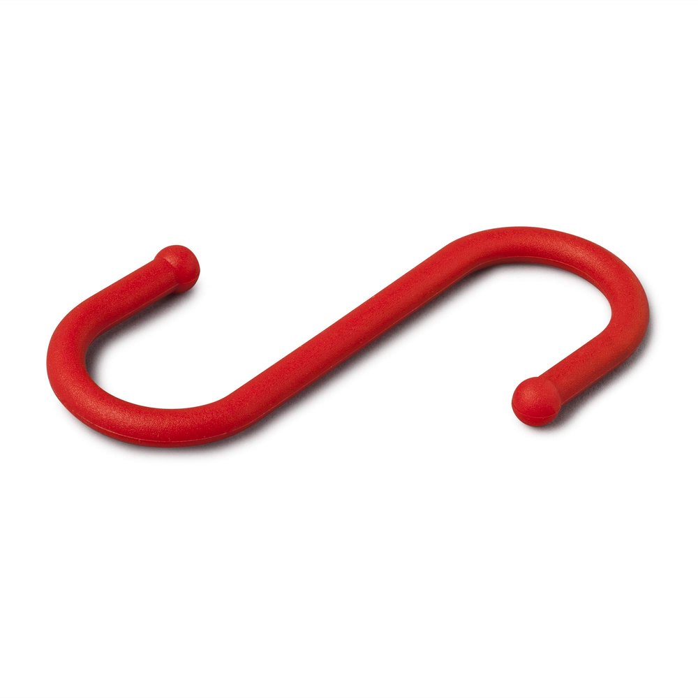 Zeal S Shape Hook, Red, One Size