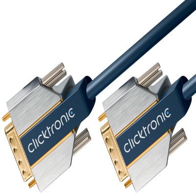 Clicktronic Advanced DVI-D Connection Cable (Dual Link 24+1, Full HD, WQXGA, 10m)