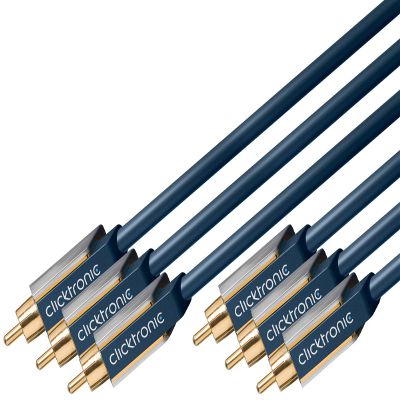 Clicktronic Advanced Component Cable YUV (Cinch Cable for RGB Image Transmission) 20m