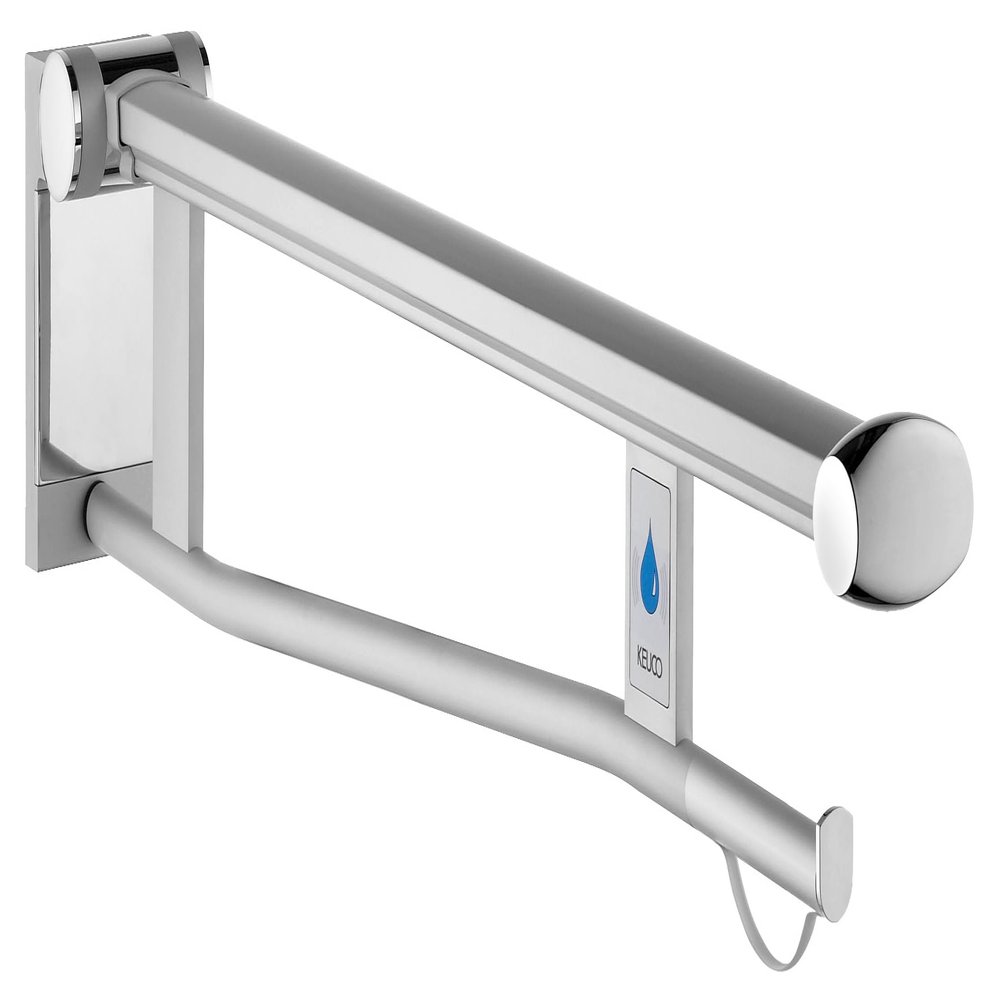 Keuco SK Griff WC Plan Care 34903 re mit Funk Ausl.SIL eloxiert/schwarzgrau 85cm 34903171837