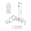 KEUCO Duschhandlauf Plan Care 34915 mit Br.St. re/li sil elox 900/600/110cm 34915179611 view 2