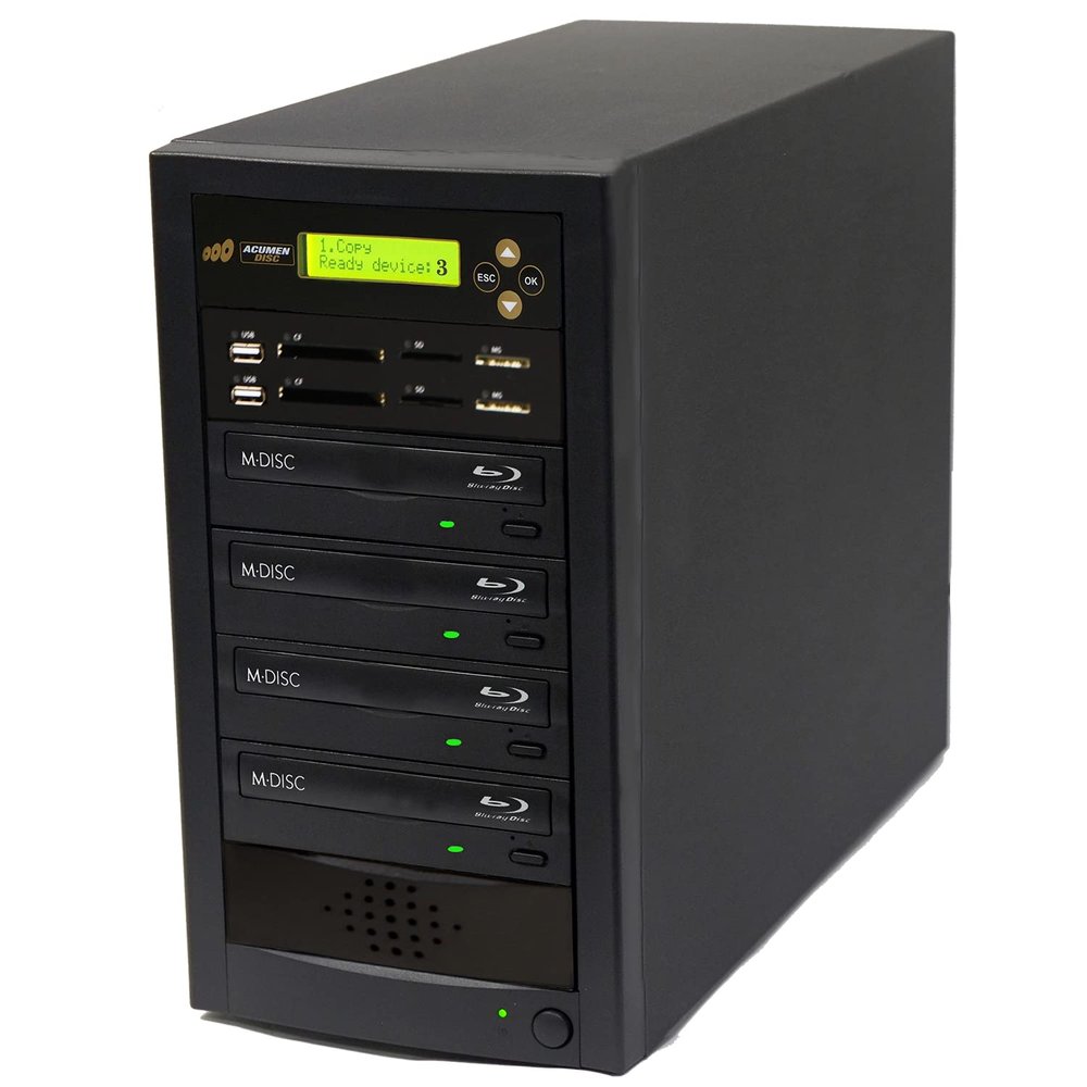 Acumen Disc 1 to 3 Crossover Blu-Ray DVD Duplicator & Bi-Directional Multimedia Flash Memory Copier (CF SD MS USB) / Converter - Disc to Media