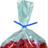Aviditi Reusable Blue Plastic Twist Ties, 8" Length, Use to Seal Bread, Gift, and Treat Bags or for Bundling Cables and Wires (Case of 2000) view 2