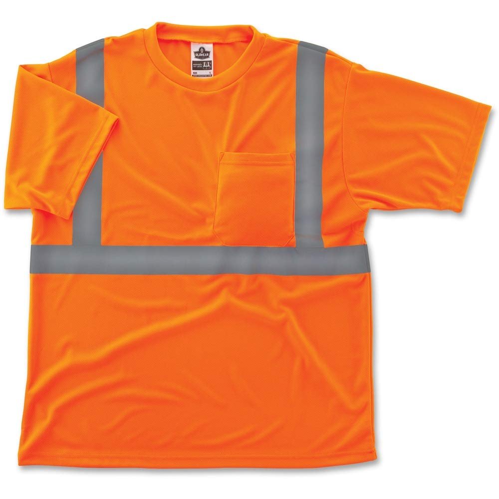 Ergodyne Class 2 Reflective T-Shirt, 3XLarge, Orange