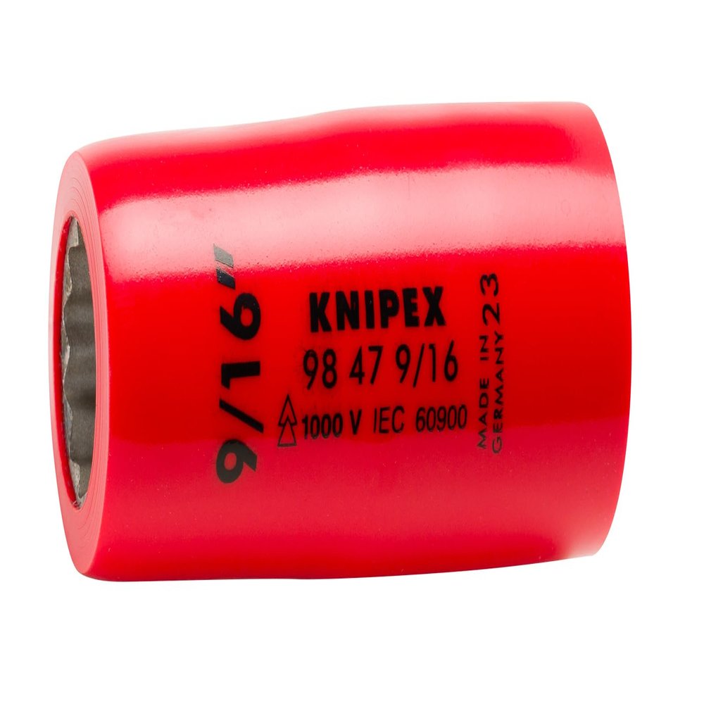 KNIPEX 98 47 9/16 1/2 9/16 1,000V Insulated Hex Socket