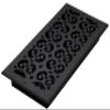 Decor Grates ST614W Scroll Design Wall/Ceiling Register, 6x14 Inches, Textured Black view 1