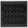 Decor Grates ST614W Scroll Design Wall/Ceiling Register, 6x14 Inches, Textured Black view 2