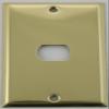 Stamped Polished Brass 1 Single Gang Wall Plate for 1 Despard Switch view 1