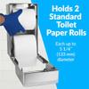 Bobrick Surface-Mounted Multi-Roll Toilet Paper Tissue Dispenser, Satin-Finish Stainless Steel (Model B-2888) view 3