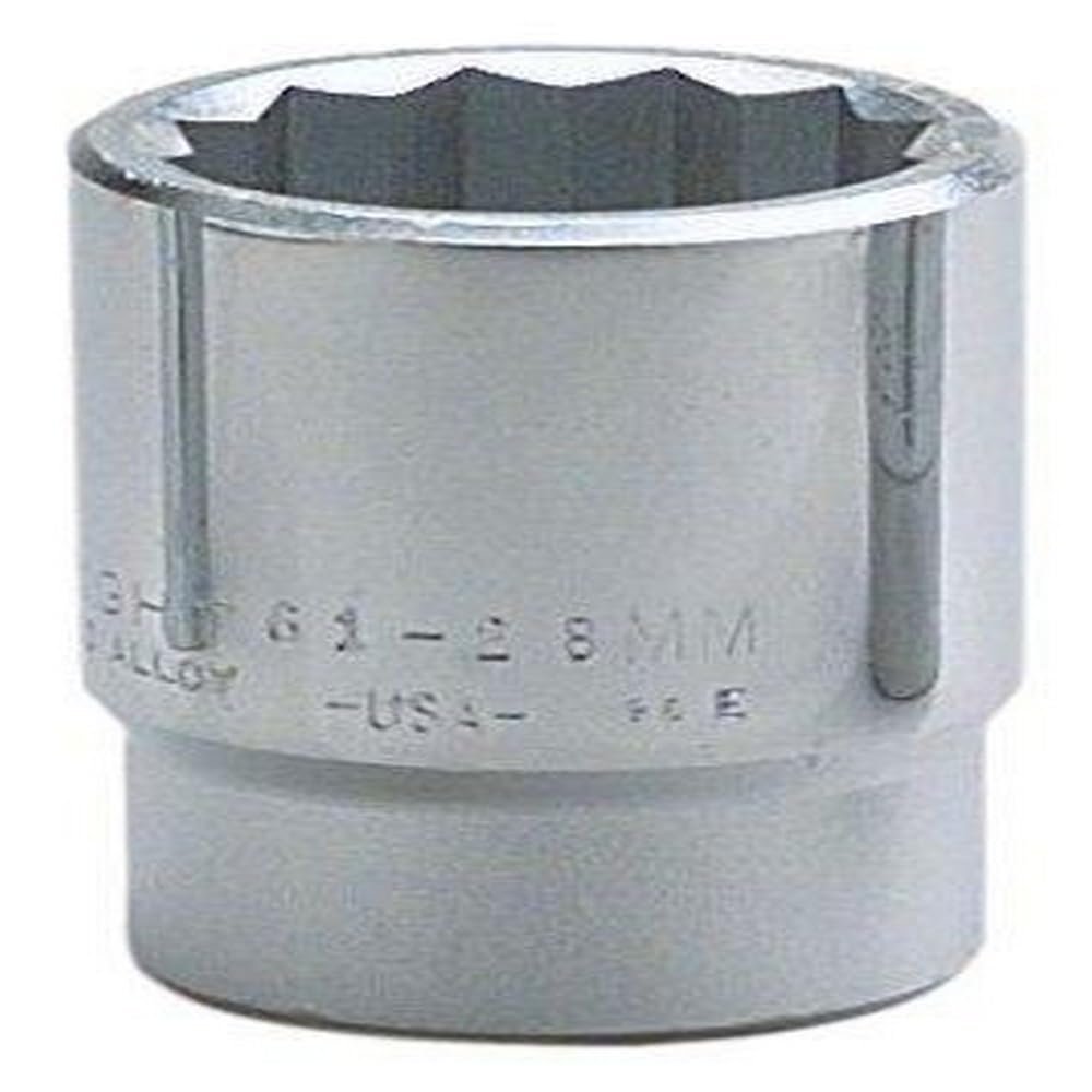 Wright Tool 61-40MM 3/4" Drive 12 Point Standard Metric Socket, 40mm