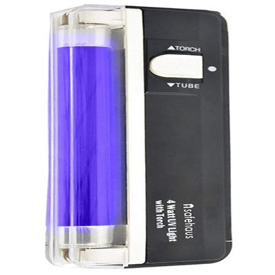 Safehaus Portable 2 in 1 UV Note Checker with Blacklight & White LED Watermark Torch for Polymer Paper Notes