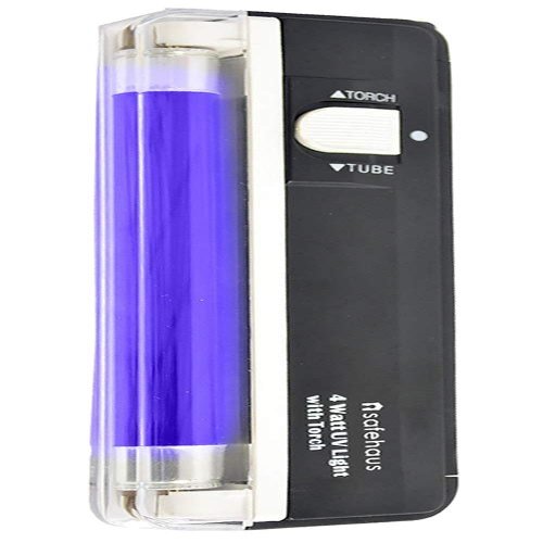 Safehaus Portable 2 in 1 UV Note Checker with Blacklight & White LED Watermark Torch for Polymer Paper Notes