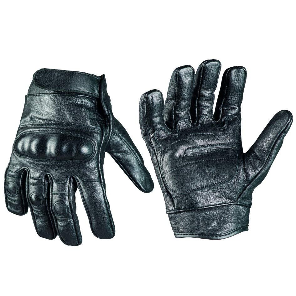 Knuckle protection Security Police LEATHER TACTICAL GLOVES (XXL)