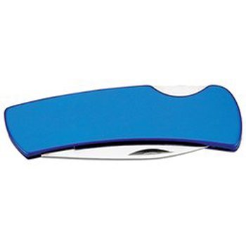 Gifts Infinity Lockback Knife Stainless Steel Handle Custom Blue Finish