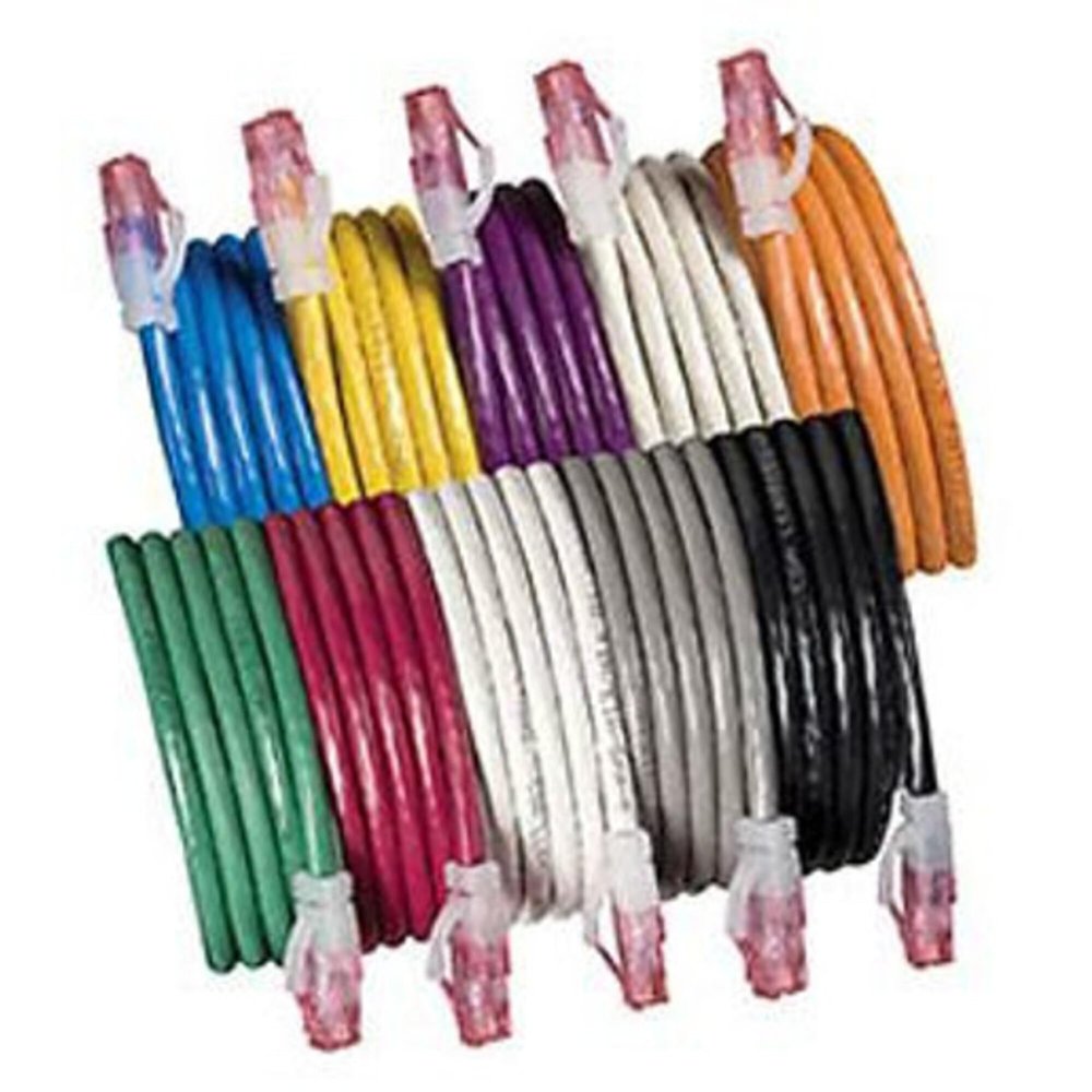Allen Tel AT1601-BU Category 6 Patch Cord, 1-Foot Length, Blue, AT16 Series