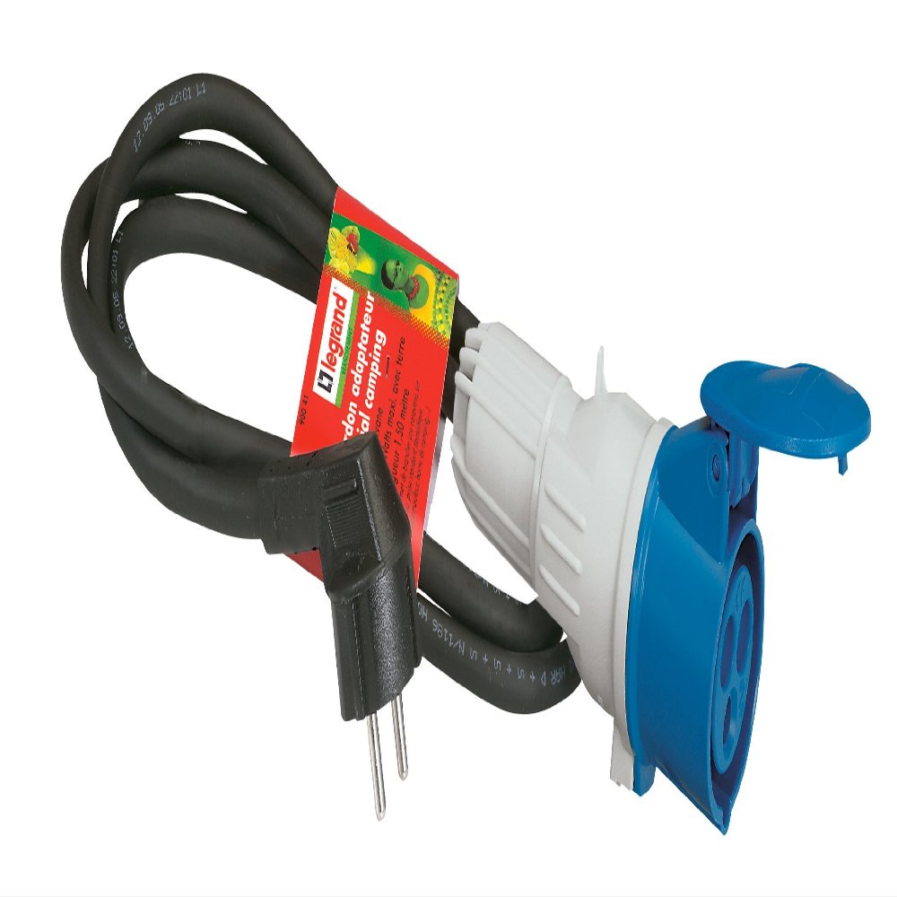 Legrand - Caravan Adapter Cable - 2P+T Male + CEE Female Plug 17-1.5 m, White
