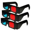 3D Anaglyph Black Cardboard 3D Glasses - Red & Cyan view 1
