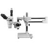 AmScope ZM-4TNY Professional Trinocular Stereo Zoom Microscope, EW10x Focusing Eyepieces, 6.7X-90X Magnification, 0.67X-4.5X Zoom Objective, Ambient Lighting, Double-Arm Boom Stand, Includes 2.0X Barlow Lens view 1