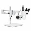 AmScope ZM-4TNW3 Professional Trinocular Stereo Zoom Microscope, EW10x and EW25x Eyepieces, 2X-225X Magnification, 0.67X-4.5X Zoom Objective, Ambient Lighting, Double-Arm Boom Stand, Includes 0.3x and 2.0x Barlow Lenses view 3