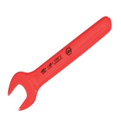 Wiha 20020 Insulated Open End Wrench, 20mm by 190mm OAL, Angled 15-Degrees