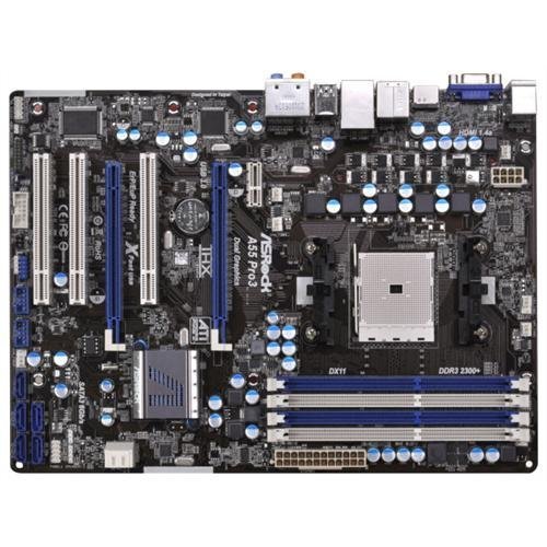 ASRock AMD A55 FCH ATX DDR3 1333 AMD-FM1 Motherboards A55 PRO3
