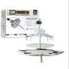 The Can Converter R56 Recessed Can Light Conversion Kit w/ 7" Beveled Ceiling Medallion - Home Improvement for 5" & 6" Cans, Ceiling Fan & Light Fixture Converter Kit, UL Certified, Polished Chrome view 1