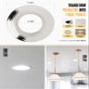 The Can Converter R56 Recessed Can Light Conversion Kit w/ 7" Beveled Ceiling Medallion - Home Improvement for 5" & 6" Cans, Ceiling Fan & Light Fixture Converter Kit, UL Certified, Polished Chrome view 4