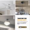 The Can Converter R56 Recessed Can Light Conversion Kit w/ 7" Beveled Ceiling Medallion - Home Improvement for 5" & 6" Cans, Ceiling Fan & Light Fixture Converter Kit, UL Certified, Brushed Nickel view 2