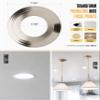 The Can Converter R56 Recessed Can Light Conversion Kit w/ 7" Beveled Ceiling Medallion - Home Improvement for 5" & 6" Cans, Ceiling Fan & Light Fixture Converter Kit, UL Certified, Brushed Nickel view 4