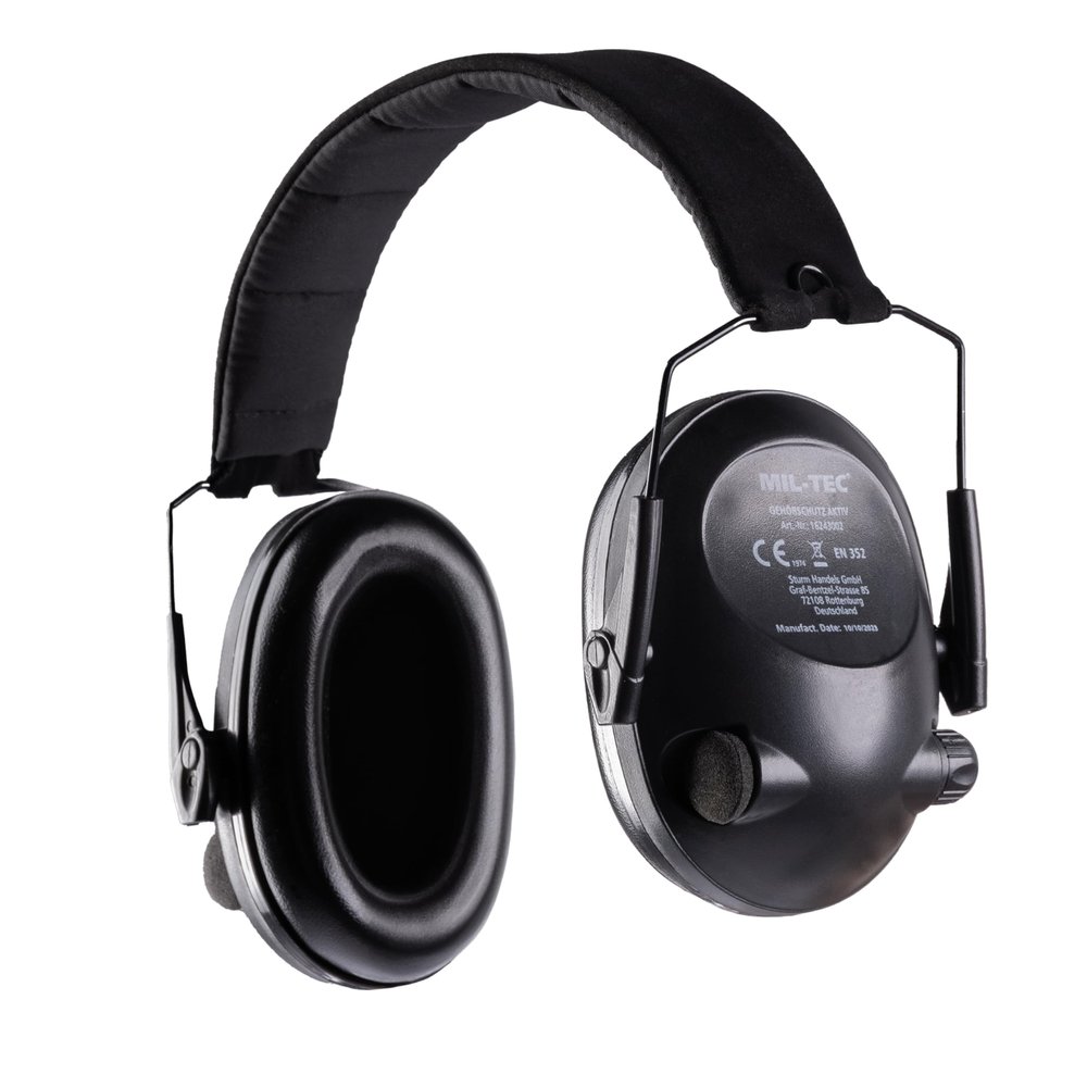 Mil-Tec Black Active Ear Defenders