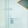 Abus 532733 7025 W Additional Door Lock with Internal and External Cylinder, White view 3