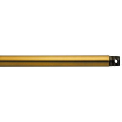 Kichler 18" Ceiling Fan Downrod, Burnished Antique Brass